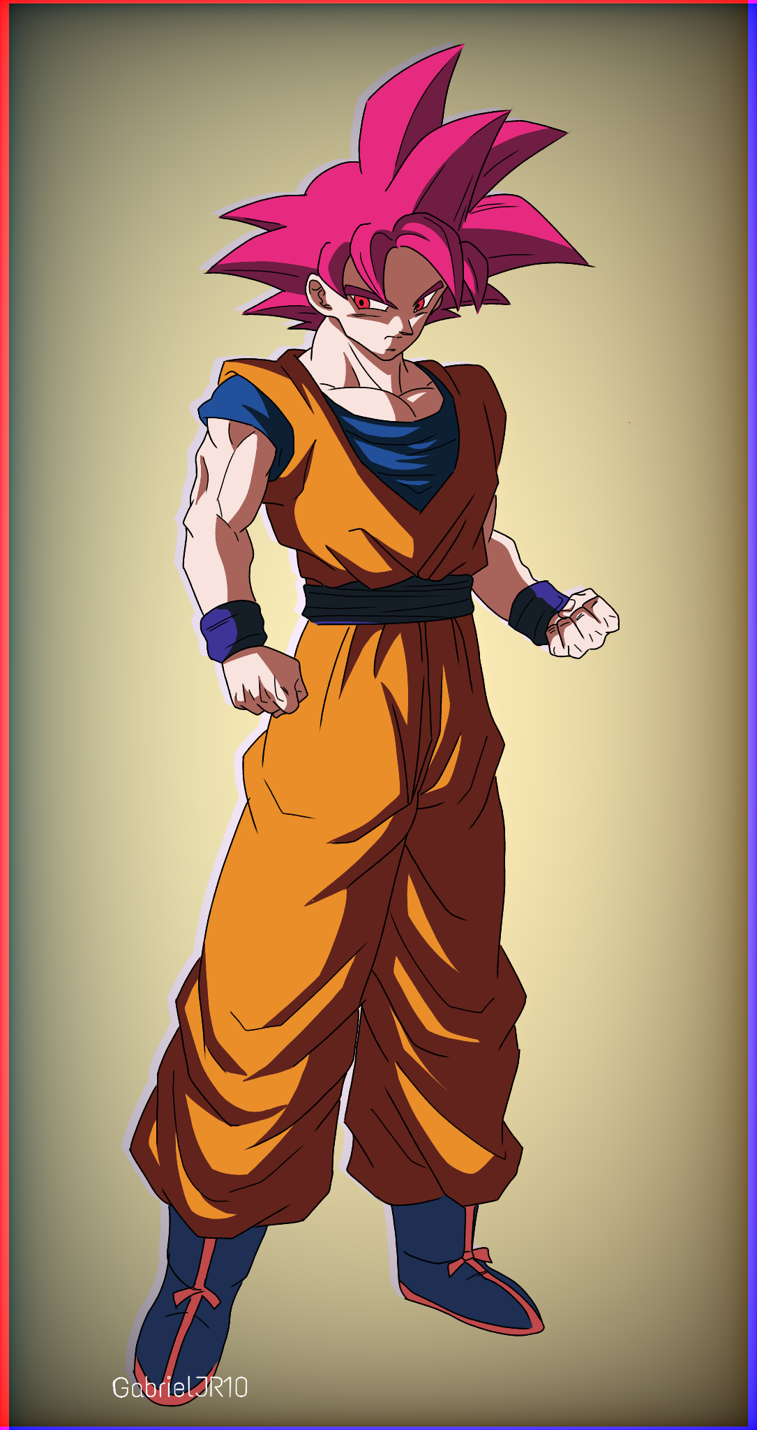Goku ssj god by GabrielJR10 on DeviantArt Goku ssj god by GabrielJR10 on DeviantArt