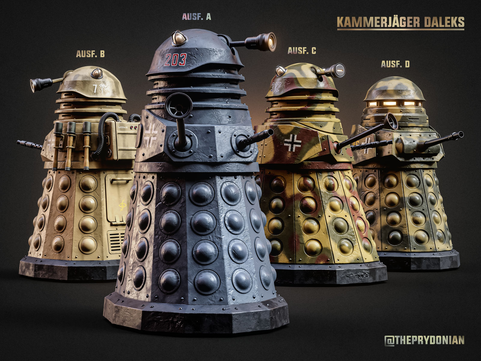Daplak Dalek Kammerjager Models 1939 - 1945 by ThePrydonian on DeviantArt