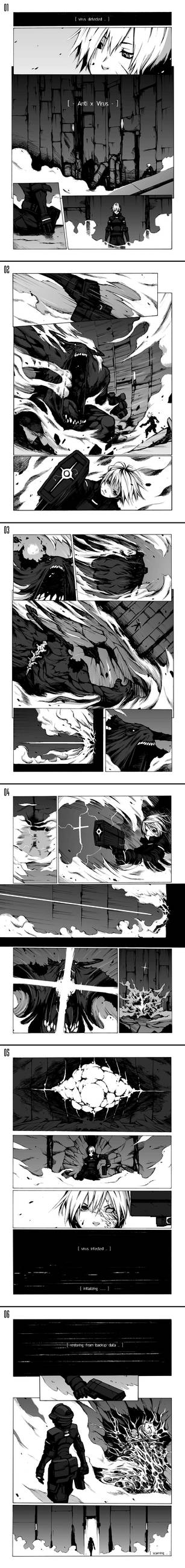 newbie comic - Antivirus by chopstickmadness
