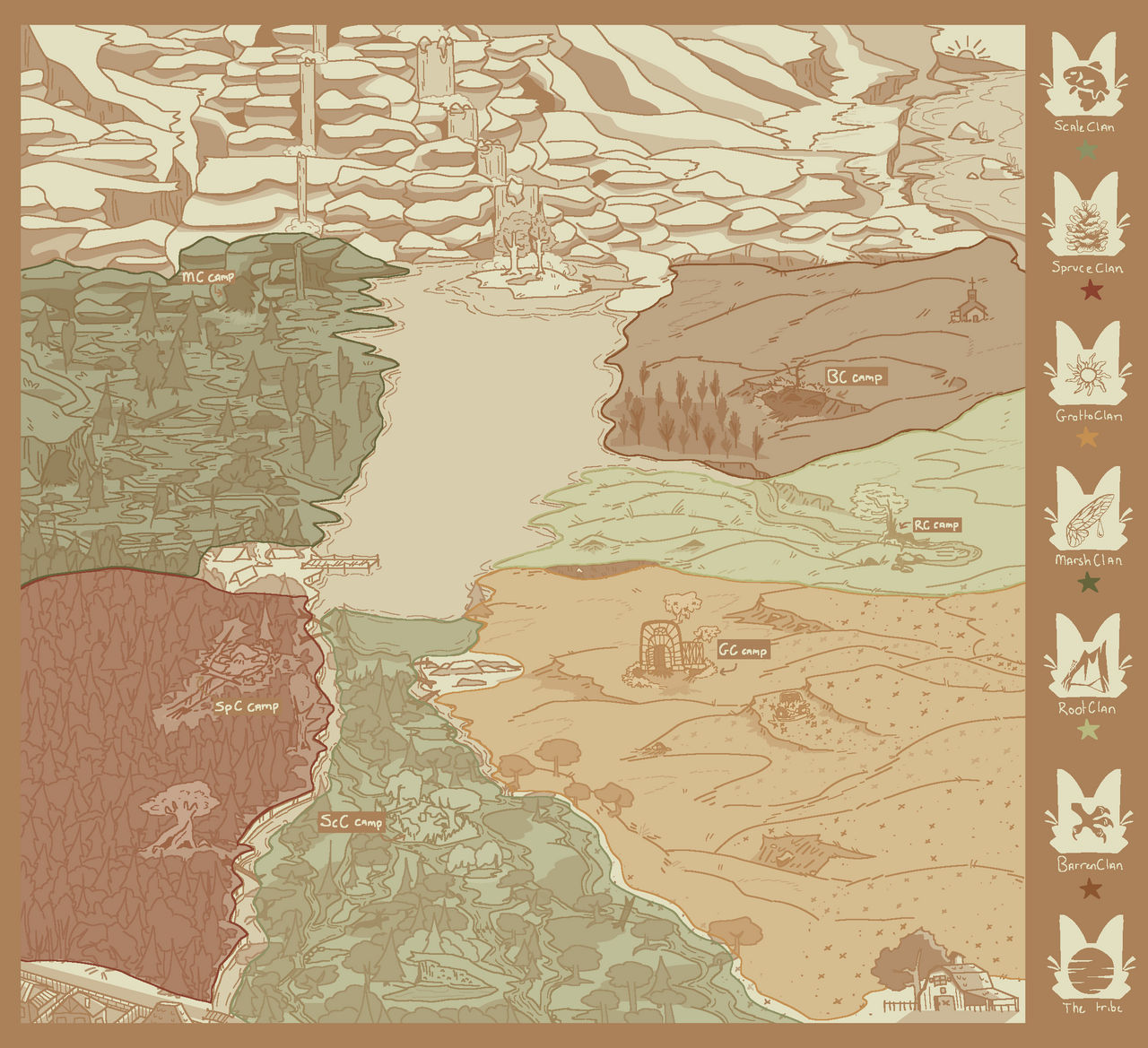 Updated Map with titles and borders by not-nocto on DeviantArt