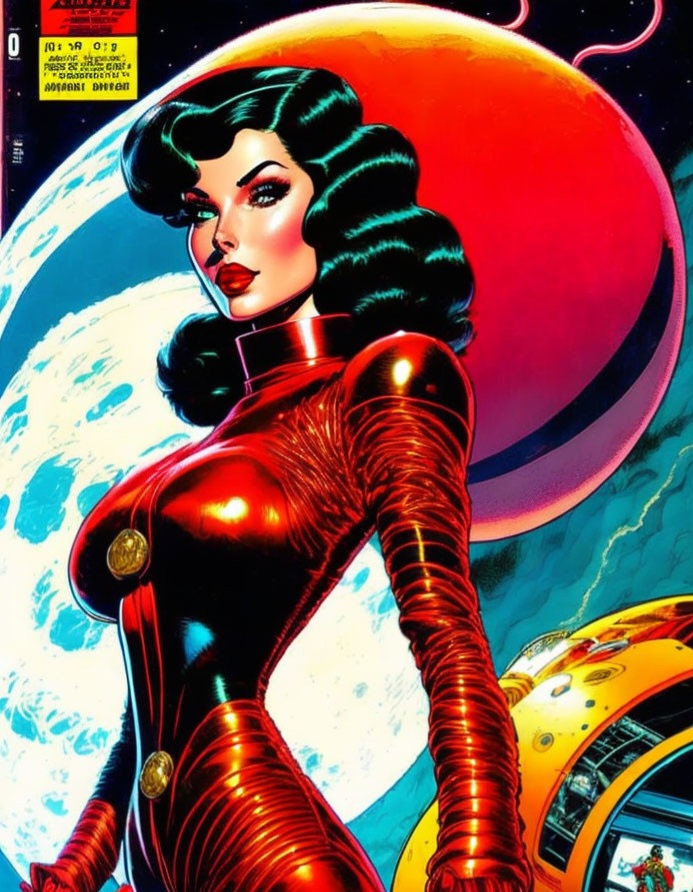 Retro Red Rocket Girl by DiabloKrom on DeviantArt