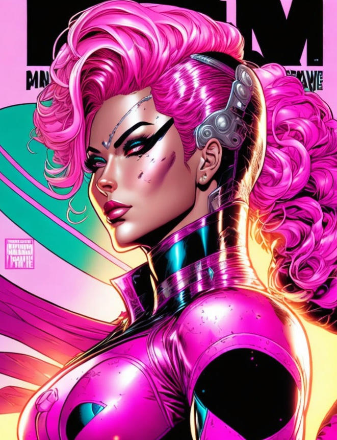 Modern Comic Cover - Pink Hero by diablokrom on DeviantArt