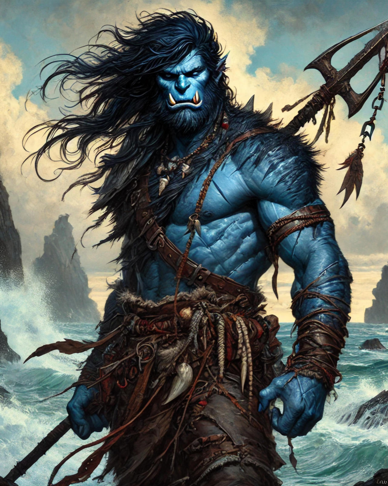 Orc Subraces: Ao-Umi by DiabloKrom on DeviantArt