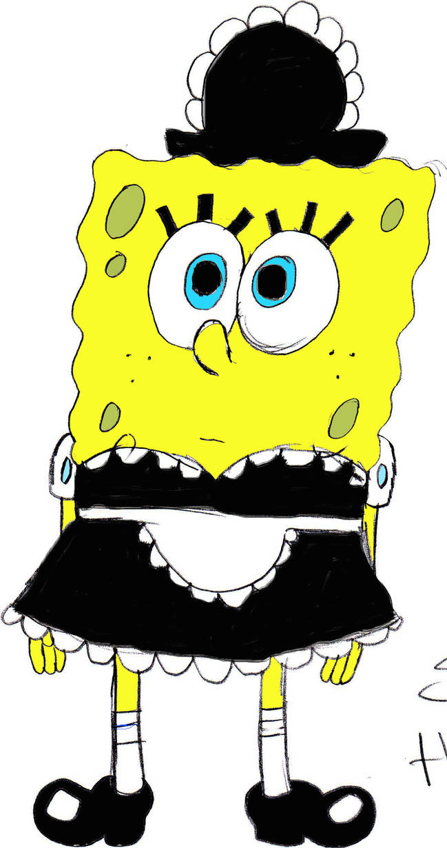 Spongebob the maid by thesoraandmanicfan1 on DeviantArt