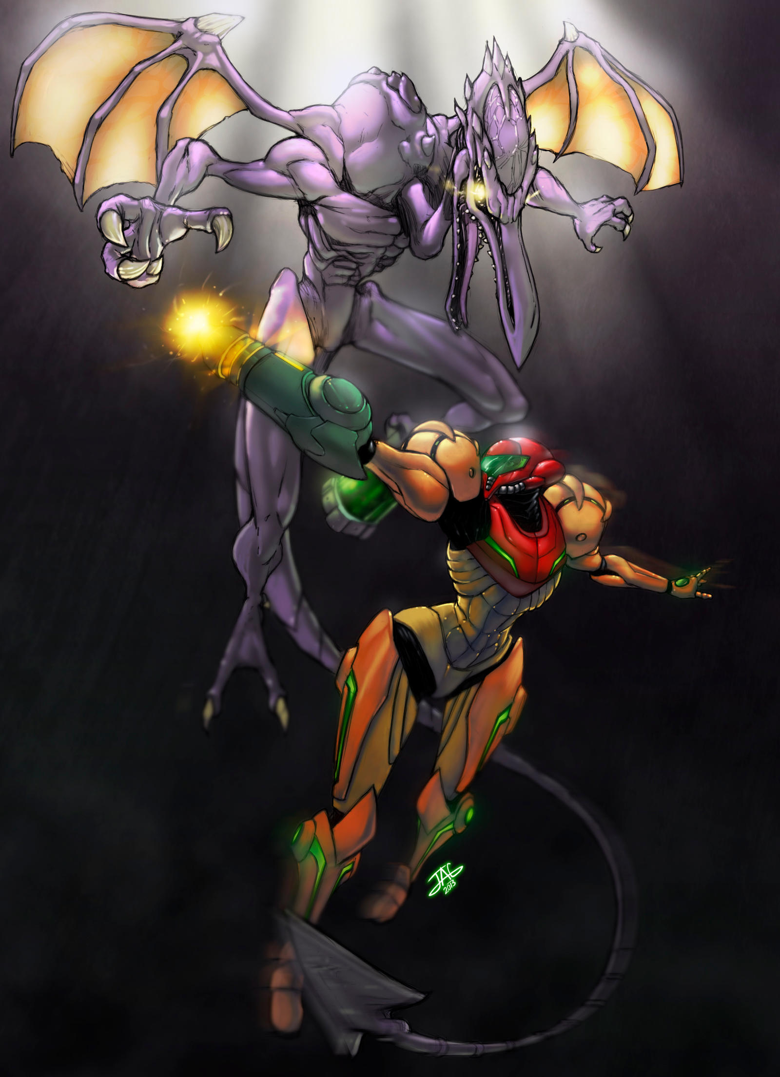 Sans Vs Ridley Samus vs Ridley by JAG-Comics on DeviantArt