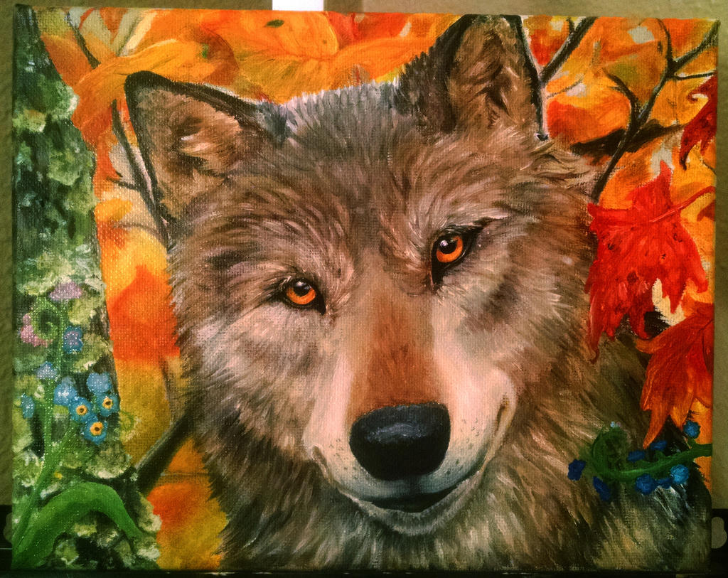 Wolf Painting WIP6