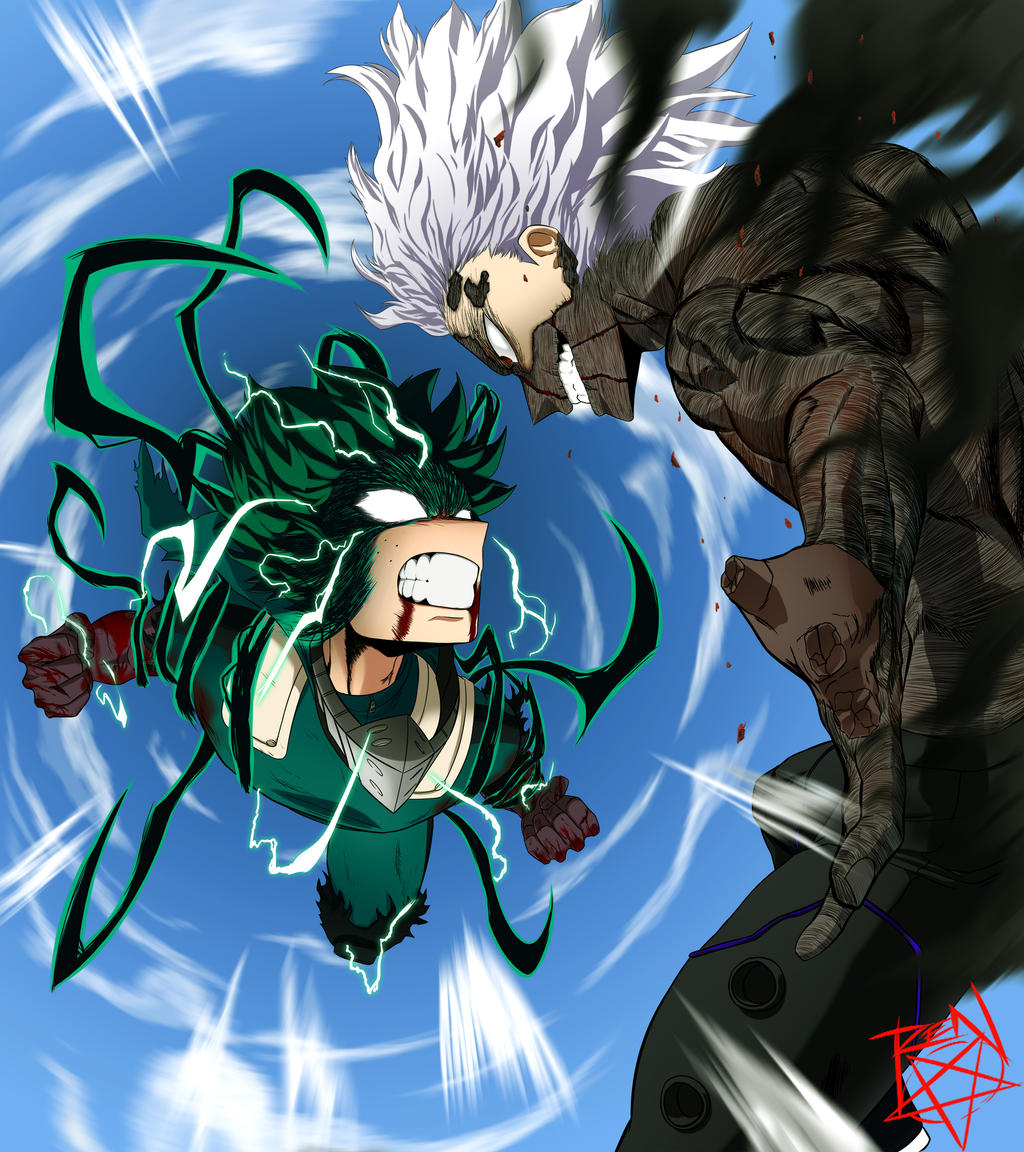 Deku vs Shigaraki by RenElDiablo on DeviantArt