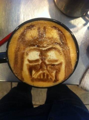 Darth Vader Latte