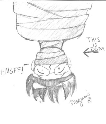 Dom.... upside down. weeeeeeee by Megumiinelite