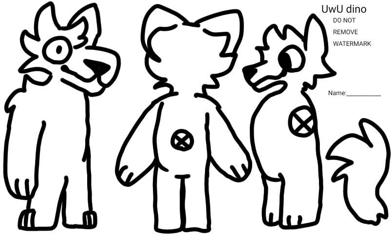 F2U Canine ref sheet by UwUDinosaur on DeviantArt