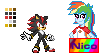 Shadow the Hedgehog Custom Sprite By Nico495