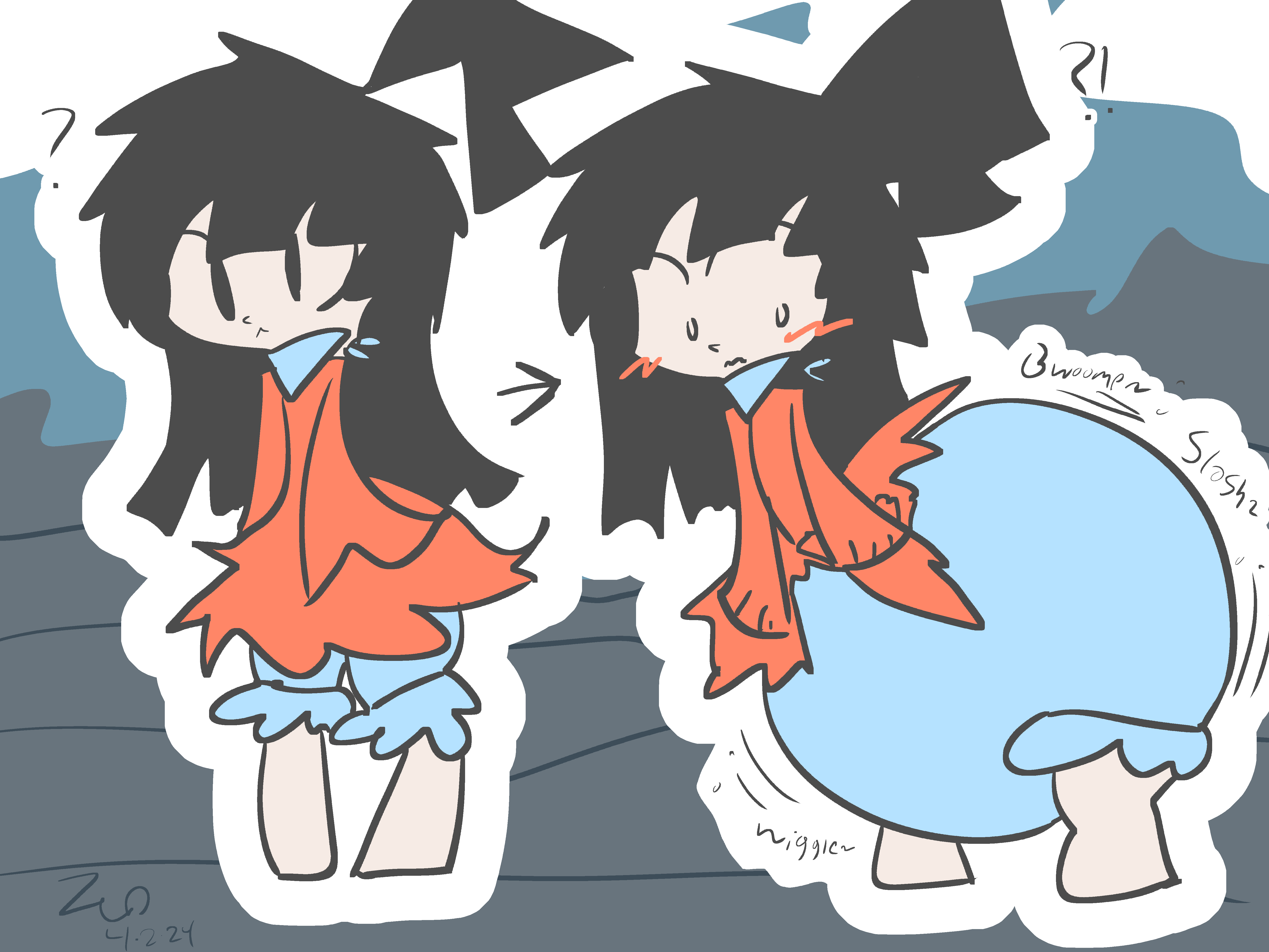 Cat Bwomp The Sudden Bwomp~ by Zakinodo on DeviantArt
