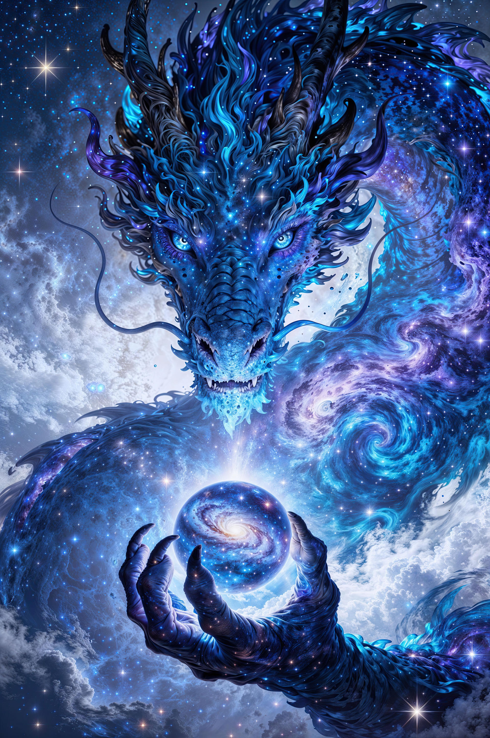 Cosmic Dragon Holding A Galaxy By Hyper1Art On DeviantArt cosmic-dragon-holding-a-galaxy-by-hyper1art-on-deviantart