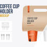 Coffee Cups Holder, Carrier mockup