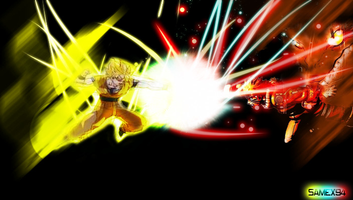 Goku Vs Naruto Jinchuriki by samex94 on DeviantArt Goku Vs Naruto Jinchuriki by samex94 on DeviantArt