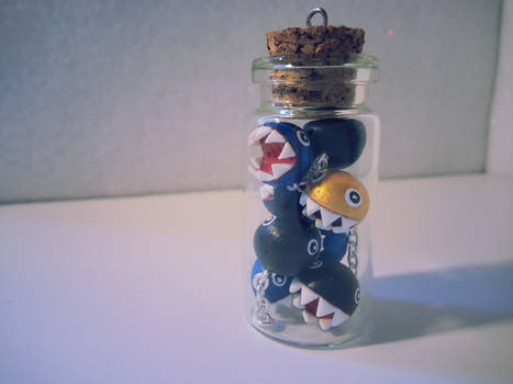 Super Mario Chain Chomps in a Glass Bottle