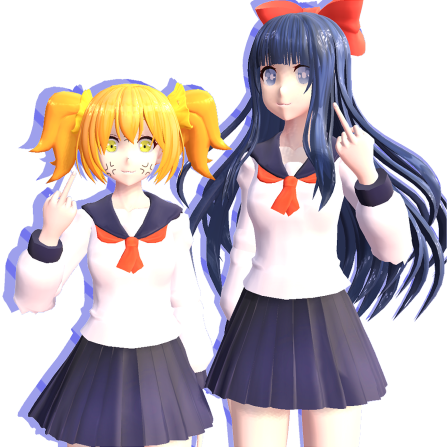 Codm Popuko MMDx Pop Team Epic - Popuko And Pipimi - DL - by LuzhiiKawaiiWii12 on ...