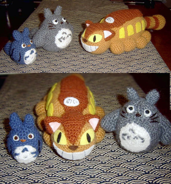 Totoro amigurumi set