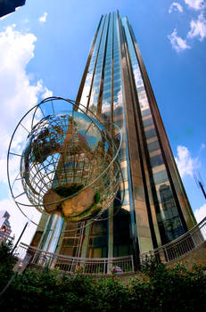 Globe and Building