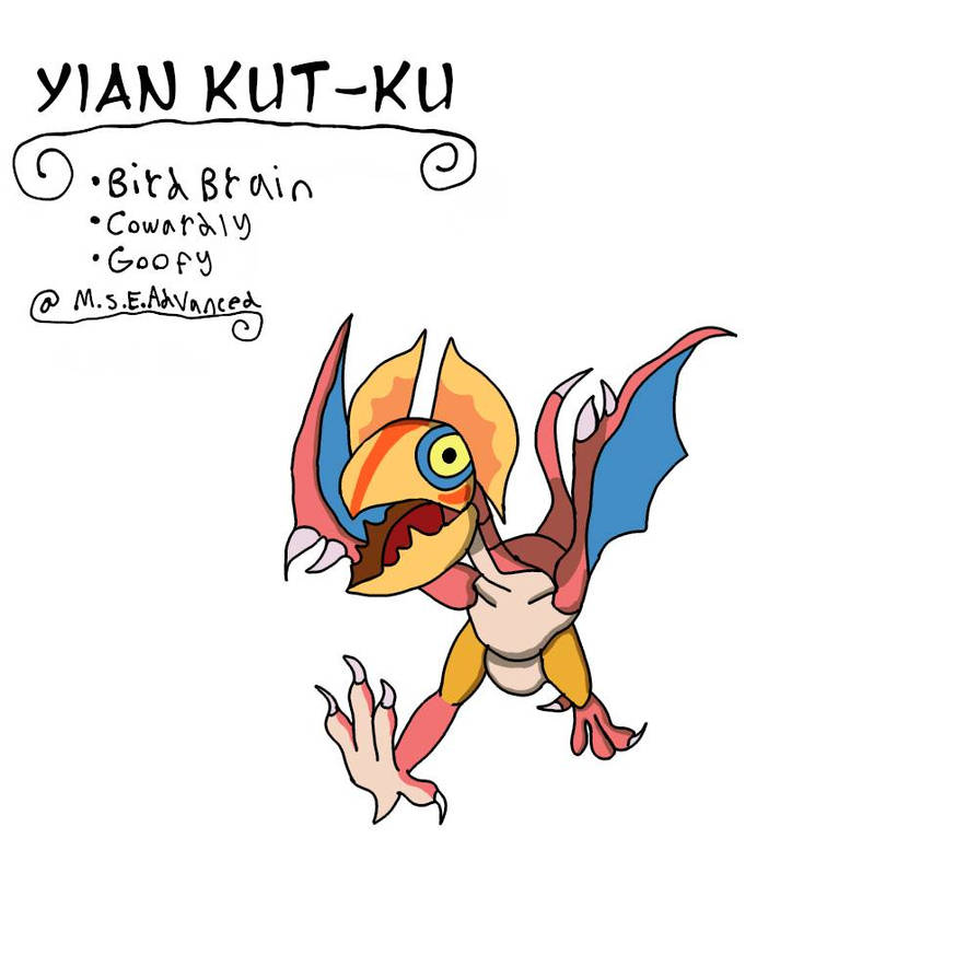 MonHun Doodles 4: Yian Kut-Ku by Re1quaza on DeviantArt
