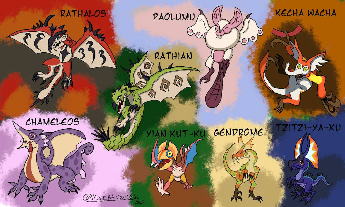 MonHun Doodles Wave 1 by Re1quaza on DeviantArt