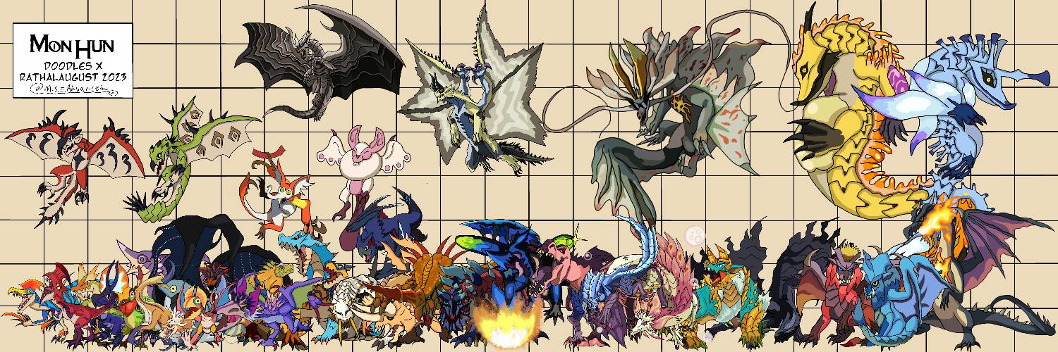 MonHun Doodles x Rathalaugust2023 Finale by Re1quaza on DeviantArt