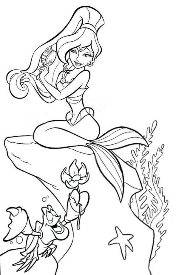 Meg Name Colouring In Meg | Mermaid coloring page by xLexieRusso2 on DeviantArt
