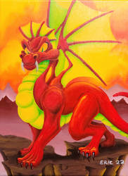 Red Toon Dragon 