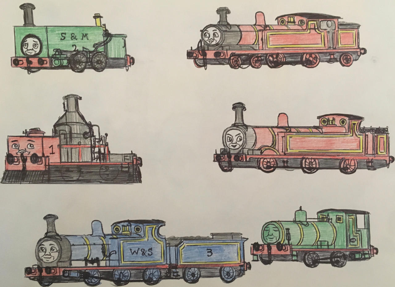 Some Early Sodor Engines by SirWelcome on DeviantArt