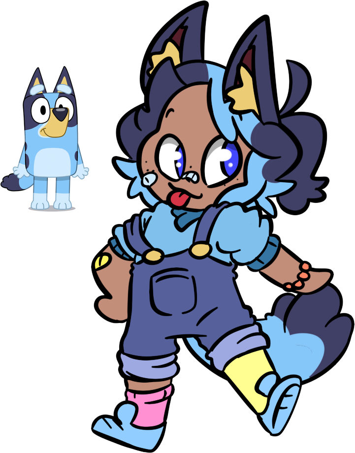 Bluey Human Bluey but Human by nuclearlala on DeviantArt