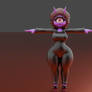 Darki the little Oni on T-pose