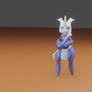 Triable brown horn rabbit