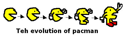 Teh evolution of pacman by BigGoron14 on DeviantArt