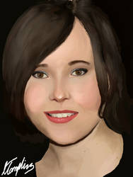 Ellen Page Painting