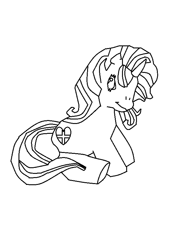 Pony Zanyella Line art