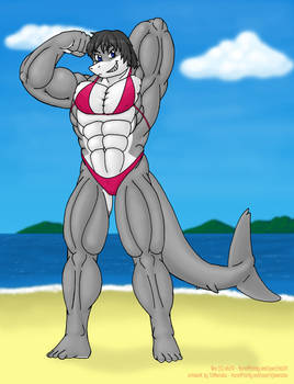 Art trade - Nex Flex (bikini ver.)