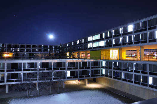 The Quad at night 1