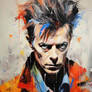 David Bowie Very Colourful Splash | Canvas