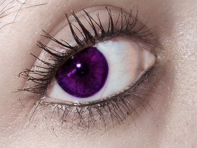 purple eye