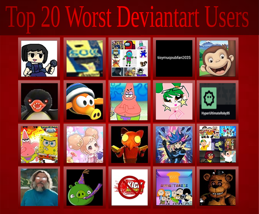 Deviantart Fail Top 20 Worst Deviantart Users by Eddyshyy on DeviantArt