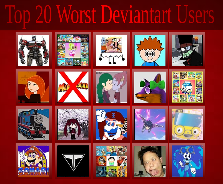 Deviantart Fail Top 20 Worst Deviantart Users (Part 2) by Eddyshyy on DeviantArt
