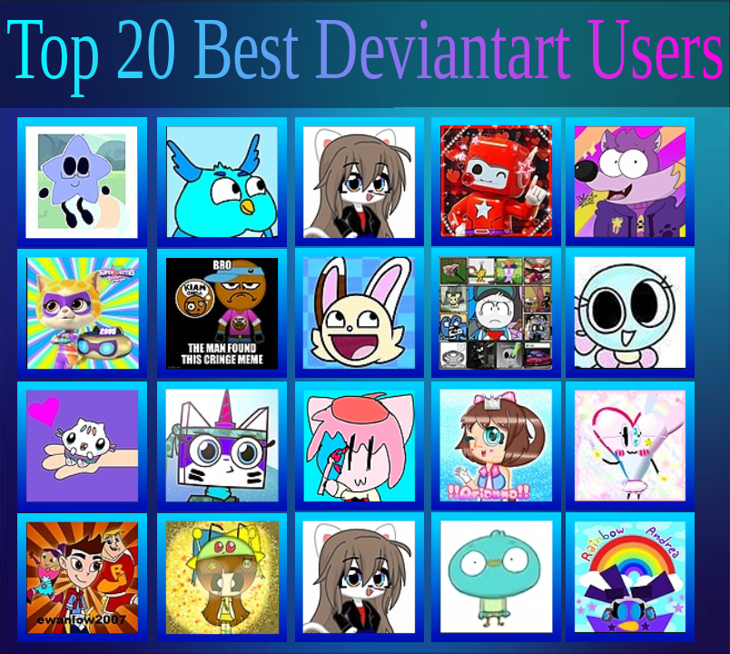My Top 20 Best Deviantart Users (Part 6) by Eddyshyy on DeviantArt