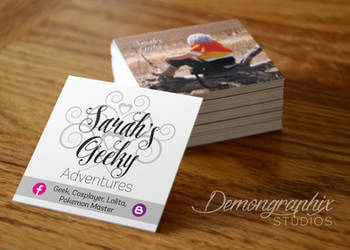 Sarah's Geeky Adventures Business Cards