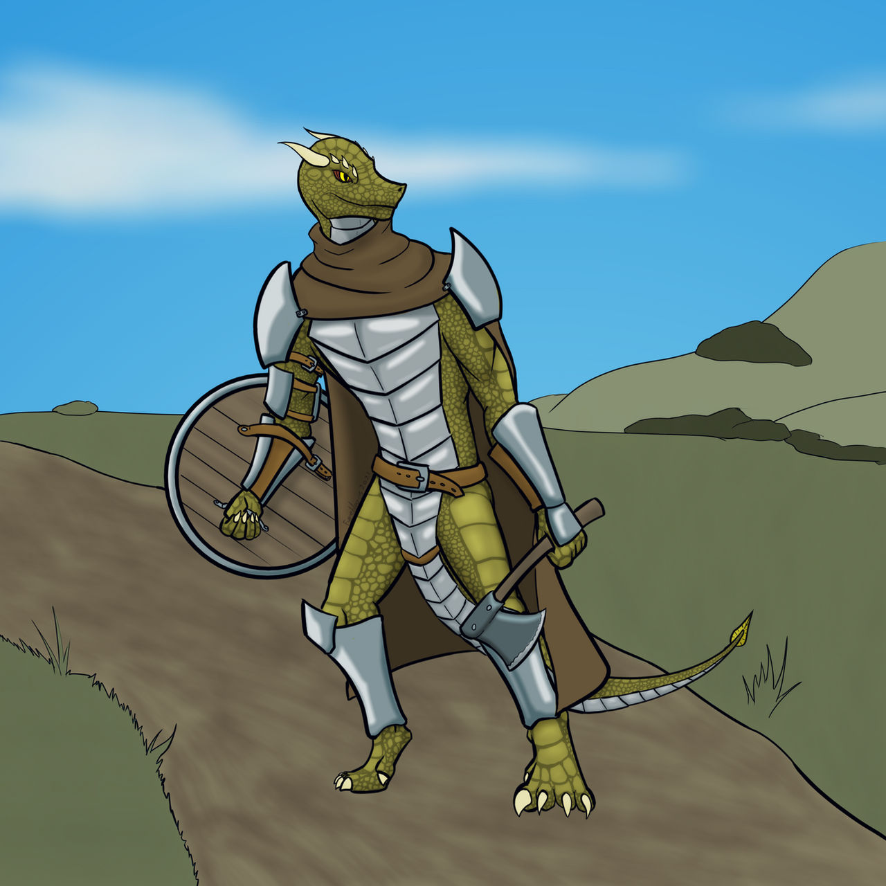Weapon Lizard Lizardfolk fighter by Fyreblazes on DeviantArt