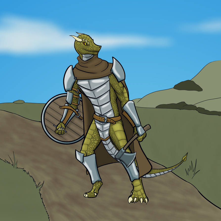 Lizardfolk fighter by Fyreblazes on DeviantArt
