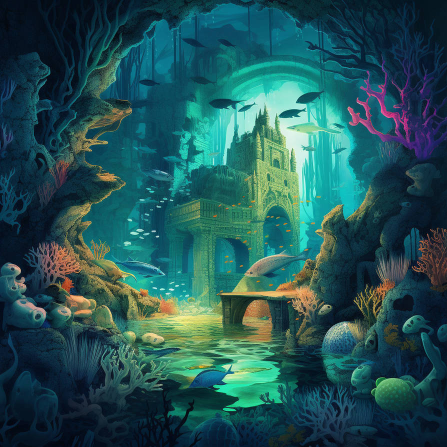 Underwater kingdom by ExnergyX on DeviantArt Underwater kingdom by ExnergyX on DeviantArt