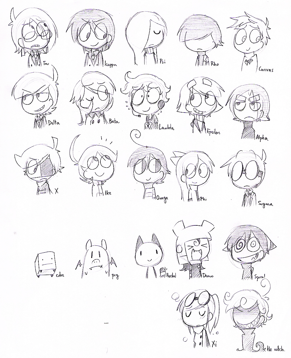 OC faces 1: Unlimited by kurisquare on DeviantArt