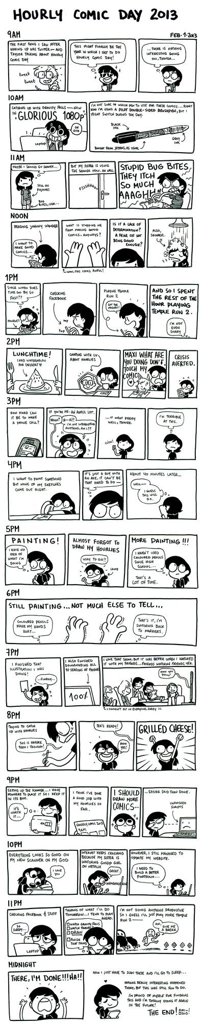 Hourly Comic Day 2013 by kurisquare