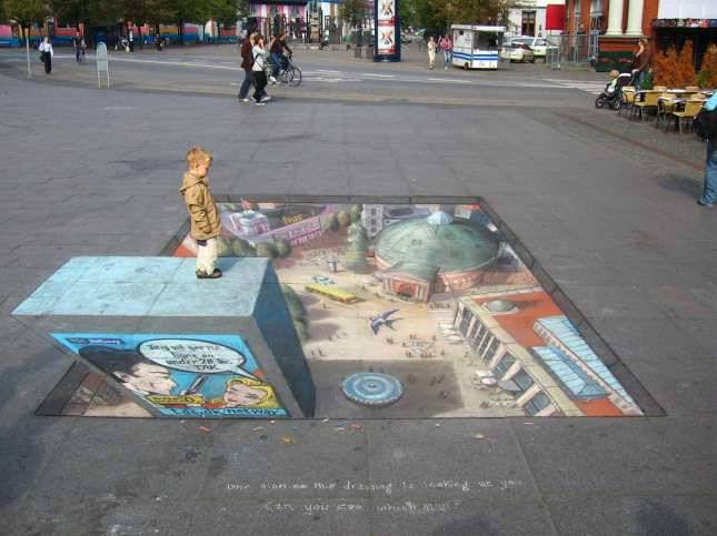 3D Chalk Drawing 1