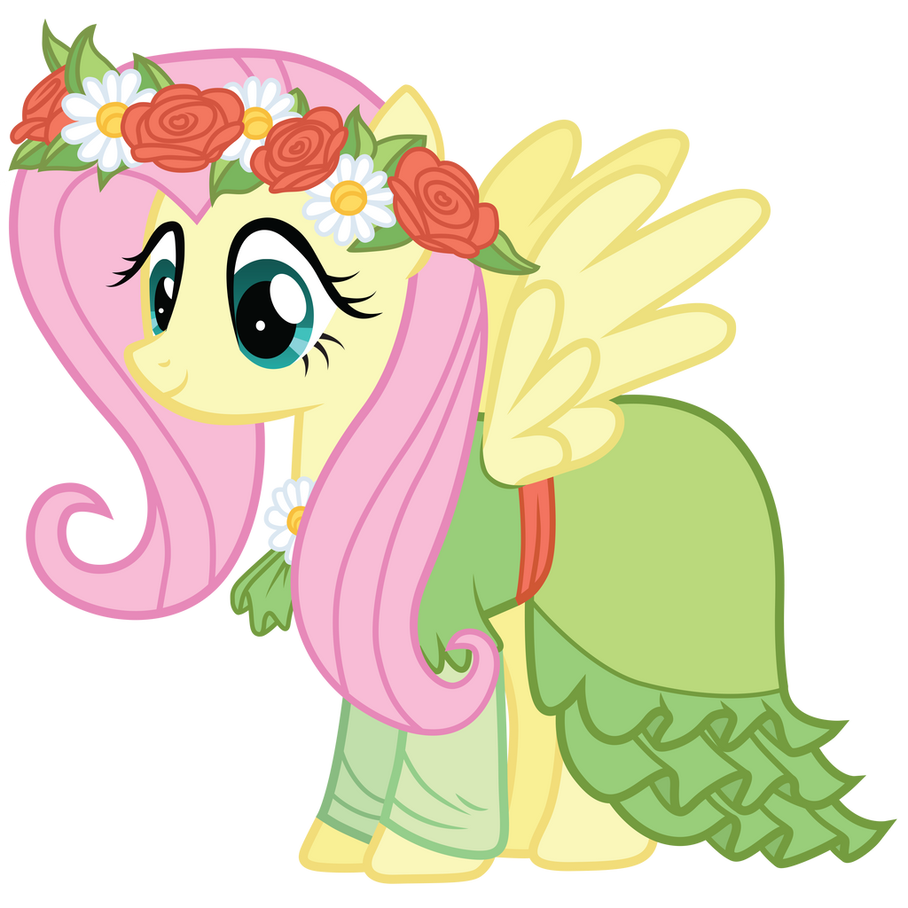 fluttershy green dress Grand Galloping Gala Fluttershy! You voted for it and here she is! Fluttershy in all of her flutterglory She's my favorite design in pony form so I was VERY scared